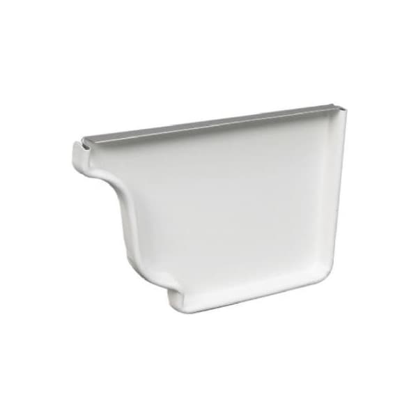 Amerimax Home Products 5 WHT ALU Right EndCap 27006 - main